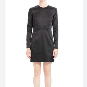 Theory Black Long Sleeve Dress